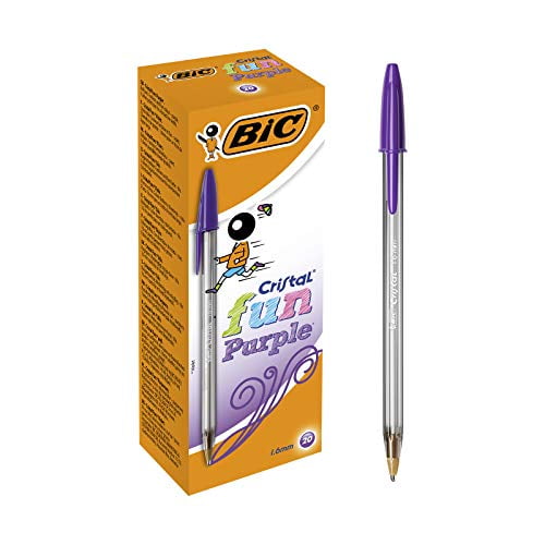 Black Biros 10 x Bic CRISTAL GRIP Ballpoint Medium Pens Colour Choice