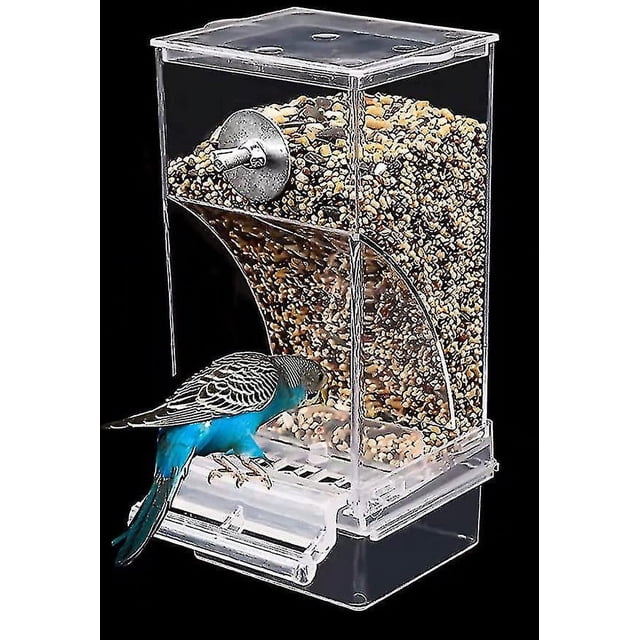 Comedero automático para pájaros, comederos para jaulas de pájaros, accesorios para jaulas para periquitos, canarios, cacatúas, pinzones, 1 pieza