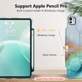 thumbnail image 6 of Fintie Rotating Case for iPad Pro 13-inch M4 Chip 2024 Release, 360 Degree Swiveling Protective Stand Cover with Pencil Holder, emerald marble, 6 of 9