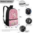 thumbnail image 4 of Yuyamidu Girls Backpack with Lunch Box, Water Bottle Sleeve, Pencil Pouch & Keychain Set of 5, "Just a Girl Who Loves Axolotl" Cute School Bookbag for 2nd-4th Grade, Back to School Supplies, 4 of 7