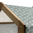 thumbnail image 4 of Vintage Floral Pet House, Tulip Flowers on Curly Branches Spiral Concept Design Feminine, Outdoor & Indoor Portable Dog Kennel with Pillow and Cover, 5 Sizes, Pale Sage Green White, by Ambesonne, 4 of 4