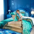 thumbnail image 4 of meiyoeat Tropical Beach Pier Full Size Comforter Sets For Boys,Tree Print Bedding Comforter Set,Polkadot Reversible,3 Pieces,1 Comforter and 2 Pillowcases, 4 of 7