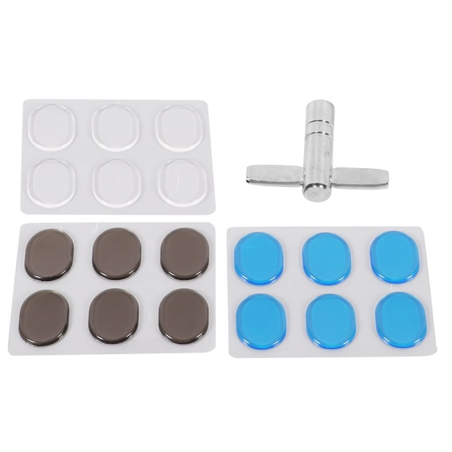 Amortiguadores de tambor de silicona, 3 hojas de silicona, almohadillas silenciosas para tambor, silenciadores de batería de alta capacidad