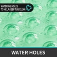 thumbnail image 5 of Hgallory Silica Gel Oval Bathtub Mat for Bathroom Toilet, Non-Slip Household Long Ellipse Suction Cup Bath Mats for Bubble Massage, Solid Color Modern Decor Foot Mat, 1PC, 16"x34.6", Green, 5 of 8