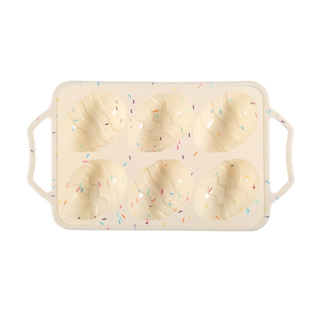 Molde De Silicona Resistente A Altas Temperaturas, Fácil De Limpiar, 8 Agujeros, Herramienta Para Hornear Huevos De Pascua, Molde Para Pastel De Chocolate seitruly HA023185-00