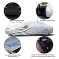 thumbnail image 4 of FL Waterproof Full Car Covers Sun Dust Rain Protection Cover Auto Protective compatible with Kia, 4 of 6