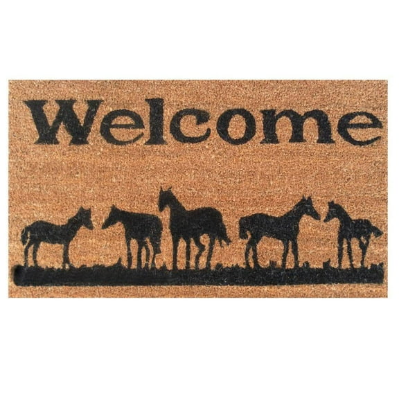 Calloway Mills Horses Welcome Outdoor Doormat 17" x 29"