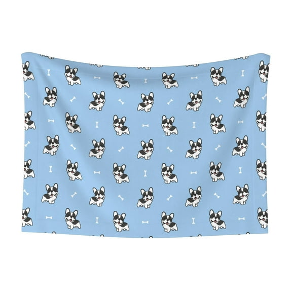 Naloa French Bulldog Puppy Dog Blanket, 3 Sizes Cat Blanket for Indoor Cats Large Medium Small Dog Gifts-Large
