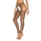 thumbnail image 4 of Leggings brillantes sin entrepierna con abertura en la entrepierna para mujer, pantalones ajustados de cintura alta con entrepierna abierta y huecos en los muslos para entrenamiento de yoga, 4 of 5