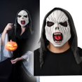 thumbnail image 3 of Face Cover Con Black Turban Halloween Props Demon Face Covering Para Halloween Carnival Masquerade Noticed HA046568-01, 3 of 6