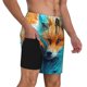 thumbnail image 2 of Balery Fiery Red Maple Leaf Fox Bañador para hombre, shorts de playa de secado rápido con entrepierna y forro de compresión-Medium, 2 of 6