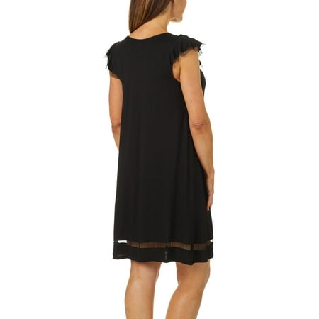 Ellen Tracy - Ellen Tracy Womens Essentials Solid Short Sleeve Nightgown - Walmart.com - Walmart.com