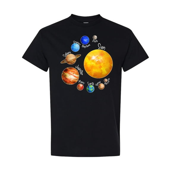 Inktastic Sun and Planets Yes, and Pluto T-Shirt