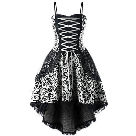 

Pink Dress White Dress Women Womens Summer Sleeveless Gothic Style Vintage Dark Drawstring Waist Print Lace Sling Dress Savings Clearance Deals Summer Dresses Girls Dresses White 4XL