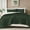 Dark Green, variant on Amberspace Lightweight 3-Piece Bed in a Bag Quilt Set with Pillow Shams,White,Queen