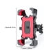 thumbnail image 4 of Inteprter Soporte de teléfono para bicicleta, soporte de bicicleta ajustable antideslizante de 4,5-6,8 pulgadas, accesorio de soporte de montaje portátil Electrónica Rojo para manillar, 4 of 6