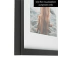 thumbnail image 3 of ArtToFrames 8" x 20" Satin Black Short Picture Frame, 8x20 inch Black Wood Poster Frame (WOM-1416), 1 Pack, 3 of 7