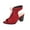 Red, variant on High Heels Chunky Block Heels for Women Strappy Gladiator Open Toe Heels Dressy Pumps Sandals Red 7