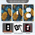 thumbnail image 3 of Light Switch Cover Switch Plate Outlet Cover Plug Cover for Electrical Unused Outlet Cover Blue Leaves and Sunflowers, 3 of 6