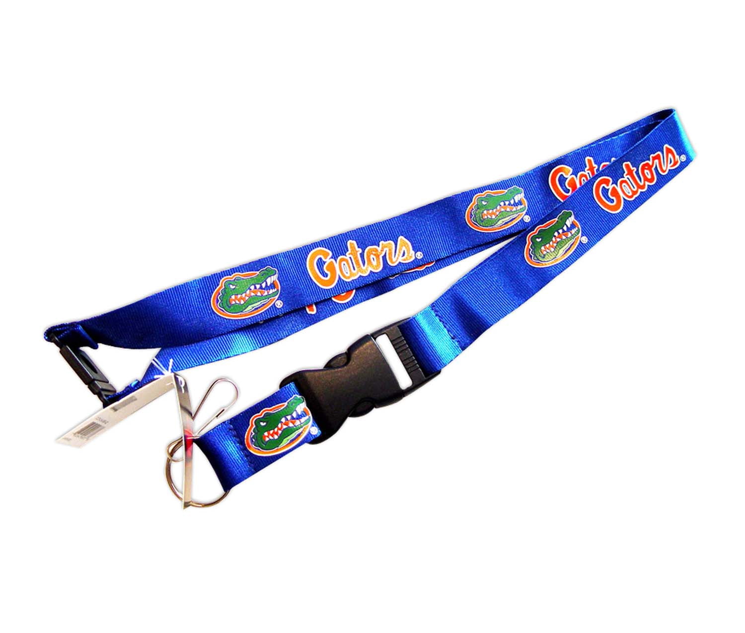 NCAA Florida Gators Sports Team Logo Clip Lanyard Keychain Id Ticket Holder - Blue
