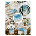 thumbnail image 4 of Blue Waves Cloth Napkins Washable Set of 6, Gradient Beach Abstract Oil Painting Art Reusable Dinner Table Napkins Cloth Bulk for Weddings Kitchen Restaurants Hotel Events Parties 20 x 20 Inch, 4 of 9
