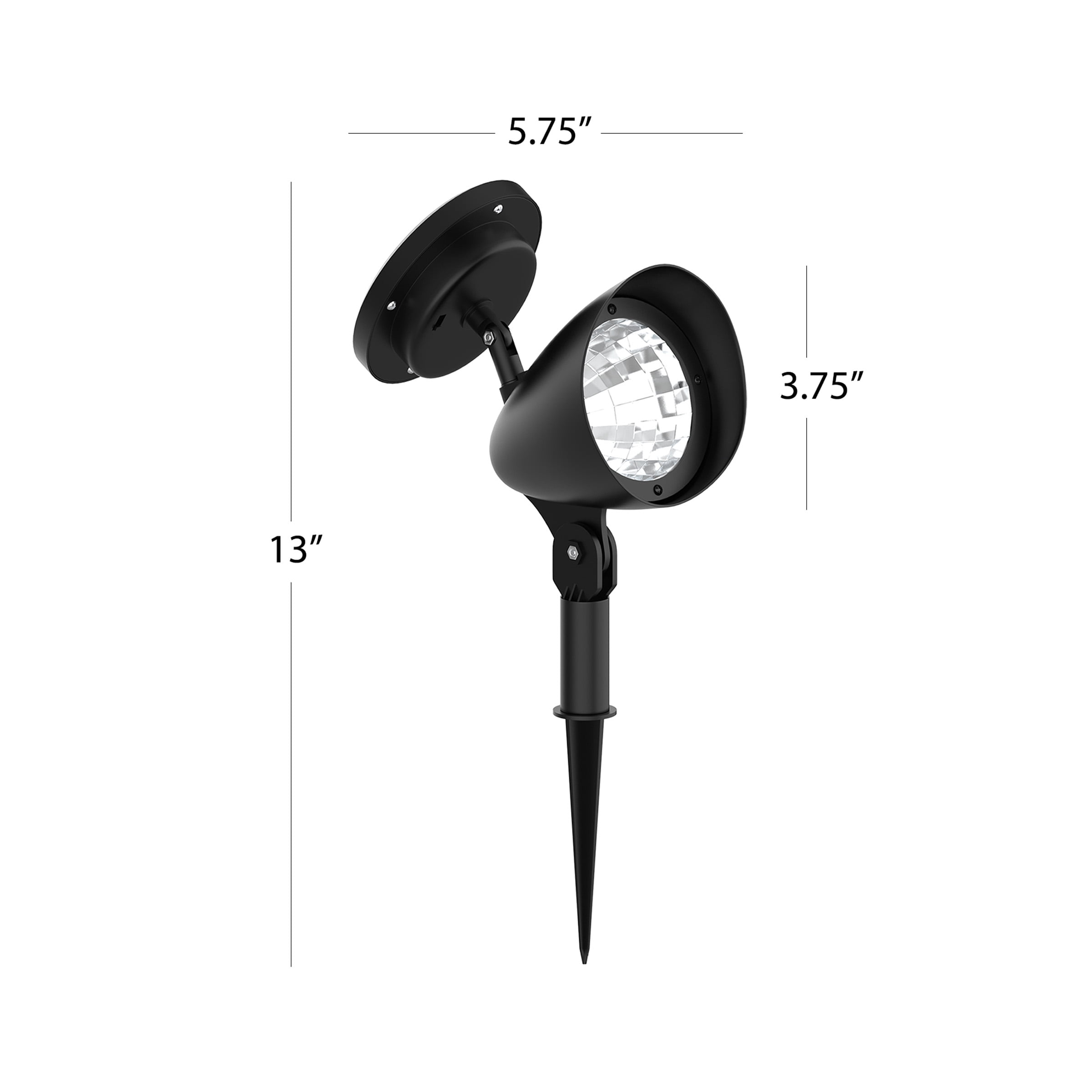 Outdoor Solar Yard Spot Lights - Set of 4 by Pure Garden