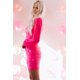 thumbnail image 2 of ABPHQTO Vestido ajustado asimétrico con un hombro fruncido y rosa para mujer, 2 of 5