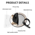 thumbnail image 4 of Butterfly Fission Diagram 2pcs PU Leather Round Bag Tags Suitcase Handbag Tags with Privacy Cover and Name ID Tag for Travel Luggage, Handbags, Backpacks, School Bags, 4 of 6