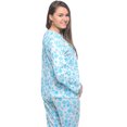 thumbnail image 3 of Casual Nights Women's Long Sleeve Ribbon Trim Floral Pajama Set, 3 of 4