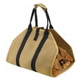 thumbnail image 1 of log basket log bag wood basket for fireplace wood log bag firewood transport cart, 1 of 5