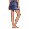 thumbnail image 6 of Ashford & Brooks Women's 2 Pack Woven Plaid Sleep Pajama Lounge Boxer Shorts, 6 of 6