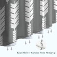 thumbnail image 6 of Grey and White Arrow Feather Pattern Shower Curtain 36"x72" ,Bathroom Decorative Shower Curtains Set with 12 Hooks,Modern Waterproof Washable Shower Curtain, 6 of 6