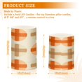 thumbnail image 6 of Yayeee Flameless Candles with Remote Flickering Battery Operated Multi Color Changing, Beige Geometric Pattern, 6 of 7