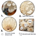 thumbnail image 3 of Designart "Floral Essence: Minimalistic White Mums Collage" Chrysanthemums Floater Framed Canvas Wall Art, 3 of 5