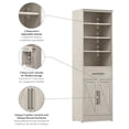 thumbnail image 4 of Bestar Key West 25W Closet Organizer with Drawer and Doors - Engineered Wood, 4 of 9