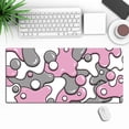thumbnail image 3 of Kearding Alfombrilla de goma decorativa y práctica para teclado, alfombrillas de ratón para juegos, elegantes y funcionales Videojuegos y accesorios Gris Morado, 3 of 6