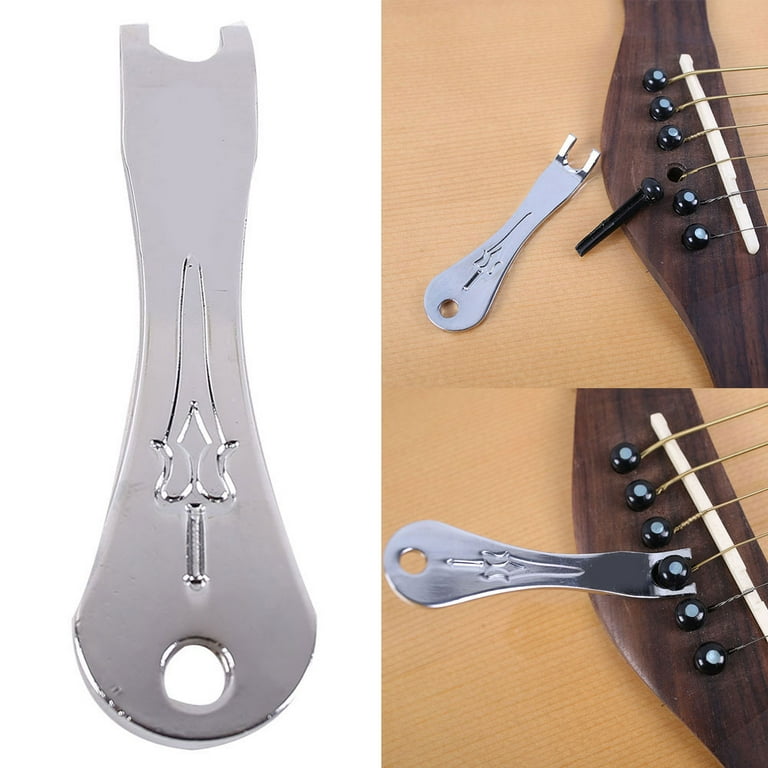 Guitar Bridge Pins Puller Acoustic Folk Guitar Strings Nail Peg Pulling Puller Bridge Pin Remover Tool