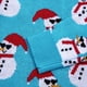 thumbnail image 3 of Abrigo de trinchlargo Suéter muñeco de nieve suéter Navidad mujer manga Navidad lindo feo suéter largo (Azul, S), 3 of 5