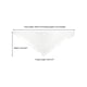 thumbnail image 3 of Chales y envolturas INSPIRE CHIC para vestidos de noche, bufandas triangulares de encaje con flecos y borlas para mujeres en bodas y fiestas formales 74.8x28.3" blancas, 3 of 5