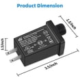thumbnail image 3 of Adaptador inflable de repuesto para patio, transformador de 1 A, enchufe estadounidense para inflables de Halloween, Navidad, Acción de Gracias, fuente de alimentación clase 2, 120 V CA, 60 Hz para lu, 3 of 5