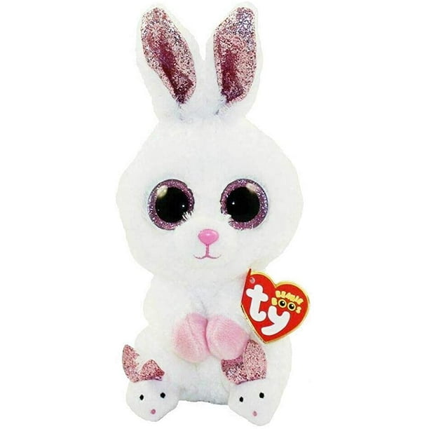 sessie Grap schot Ty Beanie Boos - SLIPPERS the White Bunny (Glitter Eyes) MEDIUM 9" Plush -  Walmart.com