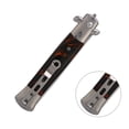 thumbnail image 3 of 4 Colores Switchblade Primavera Cuchillo Plegable Botón De Bolsillo Peine Aceite Peinado Para Mujeres Pelo Largo Y Rizado Y Recto, 3 of 7