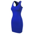 thumbnail image 7 of MixMatchy Women's Fitted Sleeveless Sexy Bodycon Round Neck Mini Dress, 7 of 7