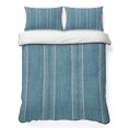 thumbnail image 2 of 3 Pieces Queen Quilt Set,Coastal Blue and White Striped Soft Bedding Sets with 1 Quilt & 2 Pillow Shams,Modern Minimalist Lines Summer Bedspread Lightweight Coverlet Comforter for All Season, 2 of 9