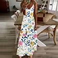 thumbnail image 1 of Qiopertar Mode Femmes Été Décontracté Robe Longue Sans Manches Col en V en Solde Livraison Gratuite à Moins de 5$ jusqu'à 90 % de Réduction, 1 of 5