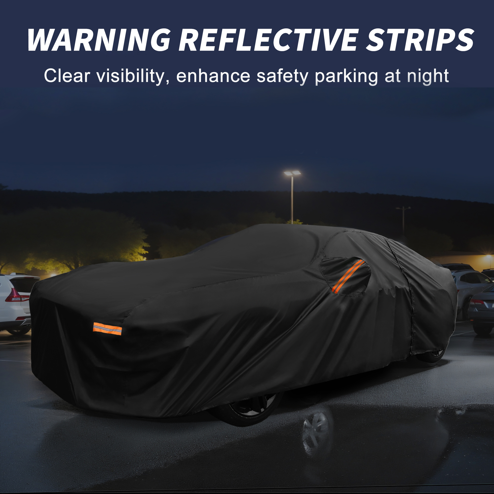 Unique Bargains 210D-PU Car Cover for Ford for Mustang