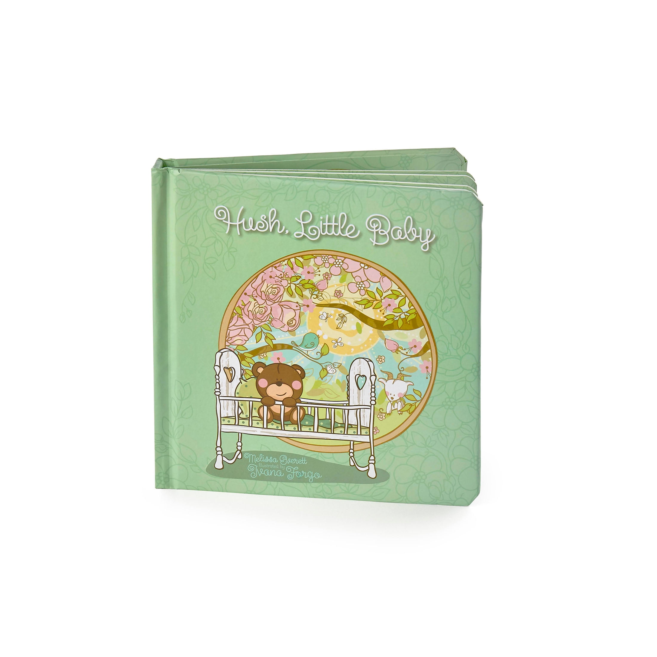 Binks & Books Hush, Little Baby Infant Story Book and Baby Blanket, Green Unisex