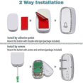 thumbnail image 4 of Wireless Doorbell, 300m Range, 36 Ring Tones, 4 Volume Levels, 1 Transmitter & 2 Receivers, 4 of 5