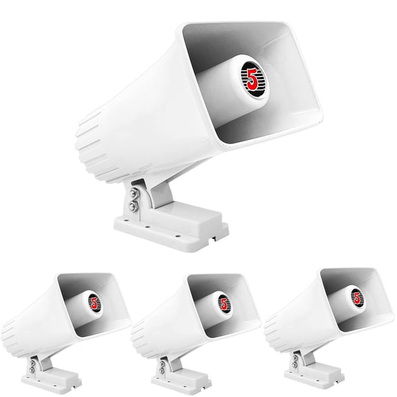 PA Horn Speaker 6 Inch 50W Loud Audio Outdoor Speaker System 8 Ohm Reflex Megaphone