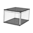 thumbnail image 4 of Boîte de Rangement pour Chaussures Support Empilable Porte Visible Assemblage Facile Ouverture Frontale Noir, 4 of 9
